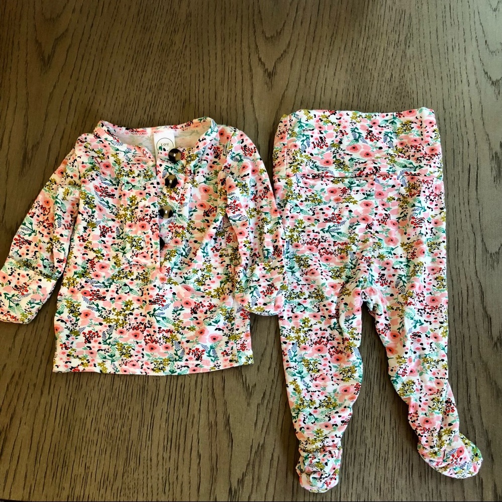 Lou Lou & Company Newborn Millie Top & Bottom